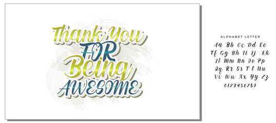 thank you for being awesome the quote letters