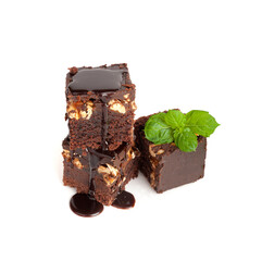 Nut Brownie, Homemade German Chocolate Cake, Chocolate Peanuts Cake, Brownie Square Piece