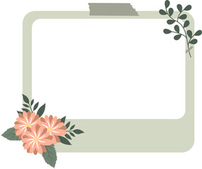 Obraz premium Aesthetic Polaroid Photo Frame