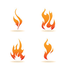Set Icon Flames full color