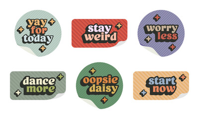 A Collection of Short Motivational Quote Digital Stickers