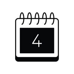 4th Of July icon vector stock illustration