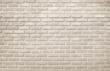 Detail of modern cream brick wall background photo. Brown light brick wall texture background for stone tile block in wallpaper modern interior and exterior backdrop design.