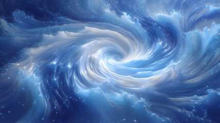 Obraz premium Abstract blue and white wave background, blue abstract waves, blue abstract background with wavy lines, light gray and dark sky-blue, flowing fabric style, light indigo and gold, silk material, 