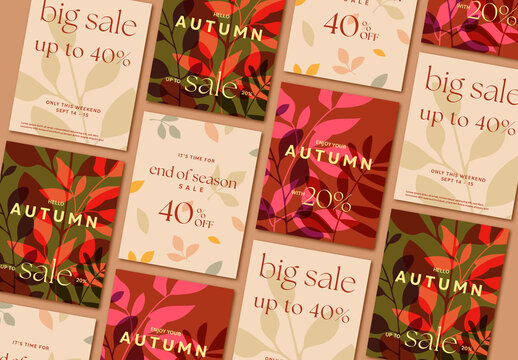 Autumn Sale Social Media Set