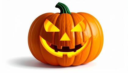 Fototapeta premium Halloween Pumpkin On White background
