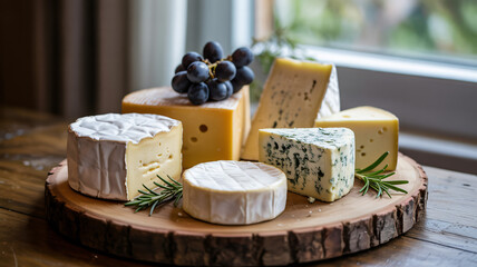 Assorted cheese selection