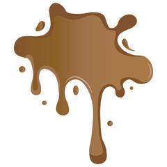 Caramel Splash Vector Art.