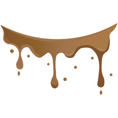 Caramel Splash Vector Art.