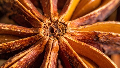 Exploring star anise a detailed close-up of this unique spice culinary uses kitchen macro photography aromatic qualities