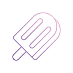 Popsicle icon vector stock illustration