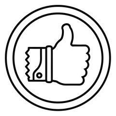 thum-up-and-down-icon-vector-black-and-white.eps