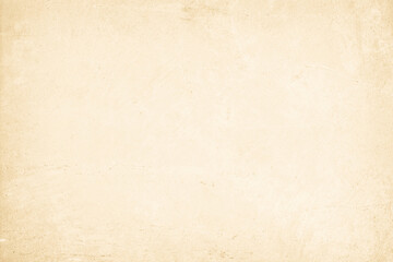 Colour old concrete wall texture background. Close up retro plain cream color cement wall background texture. Design paper vintage parchment element.