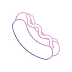 Hot Dog icon vector stock illustration