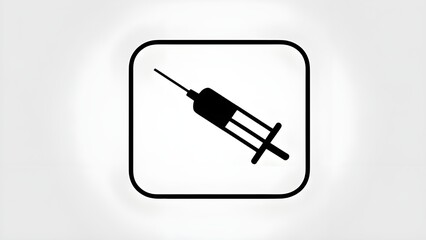 Naklejka premium medical syringe icon hd