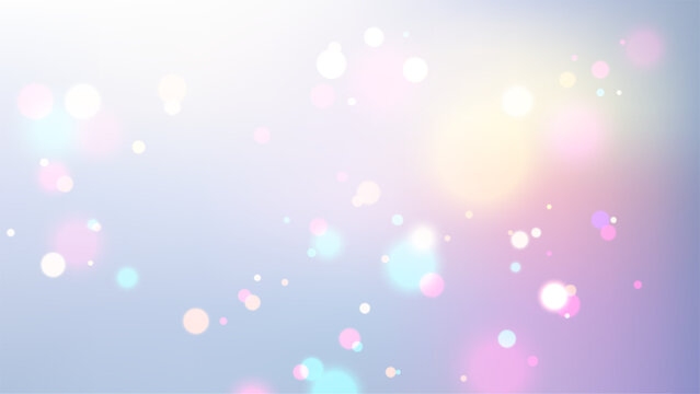 soft dreamy bokeh background with pastel colors and magical light orbs for whimsical designs