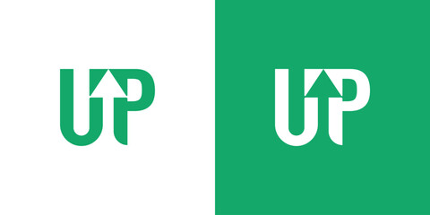 Letter UP with Arrow Logo Design © Dimas