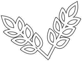 Cereals doodle illustration including icons - pearl millet, agriculture, wheat, barley, rice, maize, timothy grass, buckwheat, proso, sorghum. Thin line art about grain plants. Editable Stroke