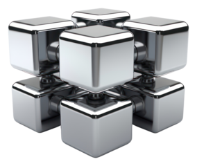 PNG Blockchain icon Chrome material block white background technology.