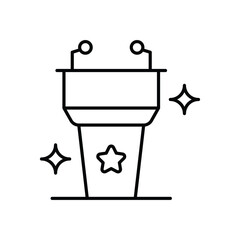 Podium icon vector stock illustration