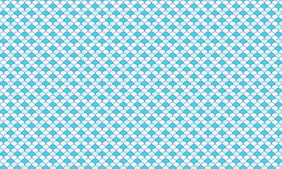 Vibrant seamless pattern featuring a repeating geometric design in shades of light blue and white.  Perfect for backgrounds, textiles, website design, and more.