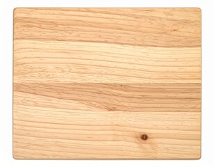 Wooden table top as it is seen from above over white background