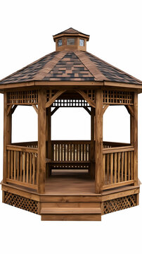 recommend clip art: Wooden Gazebo 3D Model
