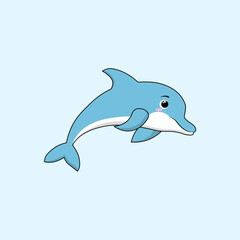 Animal Cute Cartoon Dolphin