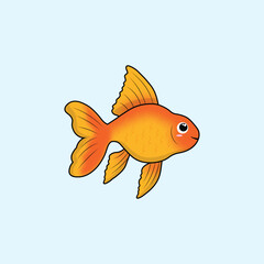 Animal Cute Cartoon Goldfish
