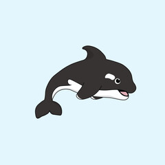 Animal Cute Cartoon Killer Whale