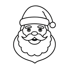 Santa Claus Icon Vector Illustration ? Cartoon, Clipart and Line Art Printable Design.eps