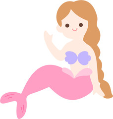 Cute Mermaid Illustration
