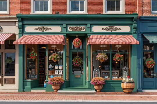 Captivating American Small Town Storefront Designs Featuring Nostalgic Architectural Facades