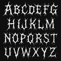 Creepy font