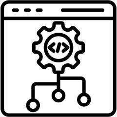 Version Control Lineal Icon Vector Illustration