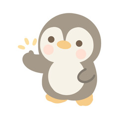 Penguin making a thumbs-up gesture