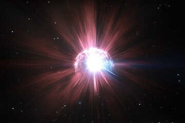 Obraz premium Cosmic explosion, stellar burst