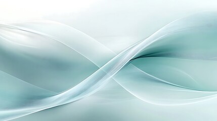 Fototapeta premium Abstract teal waves flowing
