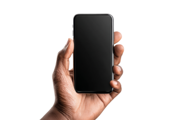 Digital image hand & smartphone