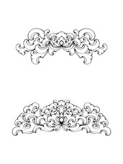 abstract floral frame