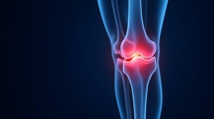 Inflamed Knee Joint A Medical Visualization