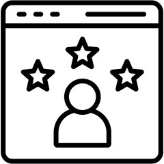 User Experience Lineal Icon Vector Illustration