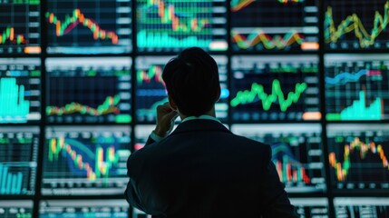 Investor analyzing portfolio data stock photo --ar 16:9 --raw --v 6 Job ID: c84a631a-01fc-4bce-b56d-5b559531a42a