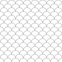 vector abstract geometric seamless pattern. Black ornament isolated on transparent background