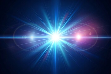 Obraz premium Bright blue light with a purple glow