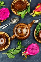 Pitaya delicious afternoon tea.