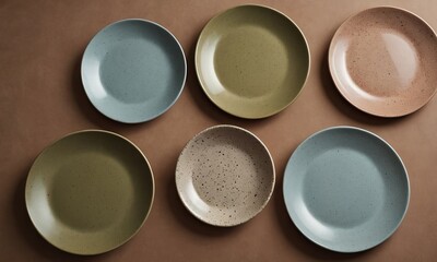 Speckled Dinner Plates Rustic Tableware Set