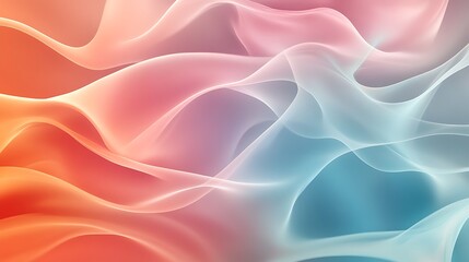 Fototapeta premium Abstract colorful flowing waves (17)