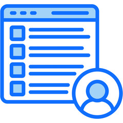 Closing Techniques Blue Icon Vector Illustration