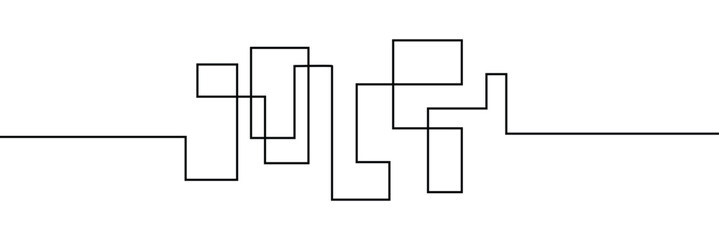 Hand-Drawn Scribbles of Tangled Intertwined Lines in Different Shapes and Size. Editable Line. Adjustable&nbsp;Stroke&nbsp;Width . Vector Illustration . EPS 10 . 